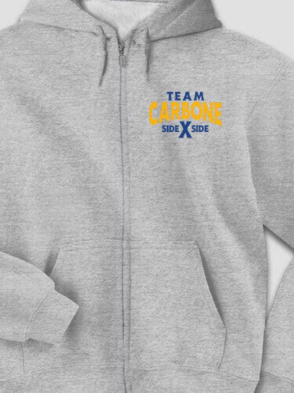 Team Side By : Embroidered Zip Hoodies product image 3