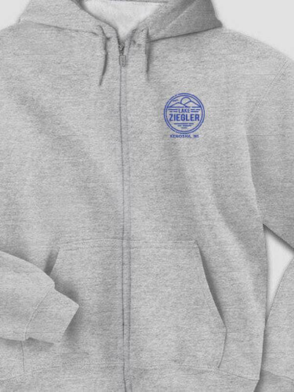 Vintage Lake : Embroidered Zip Hoodies