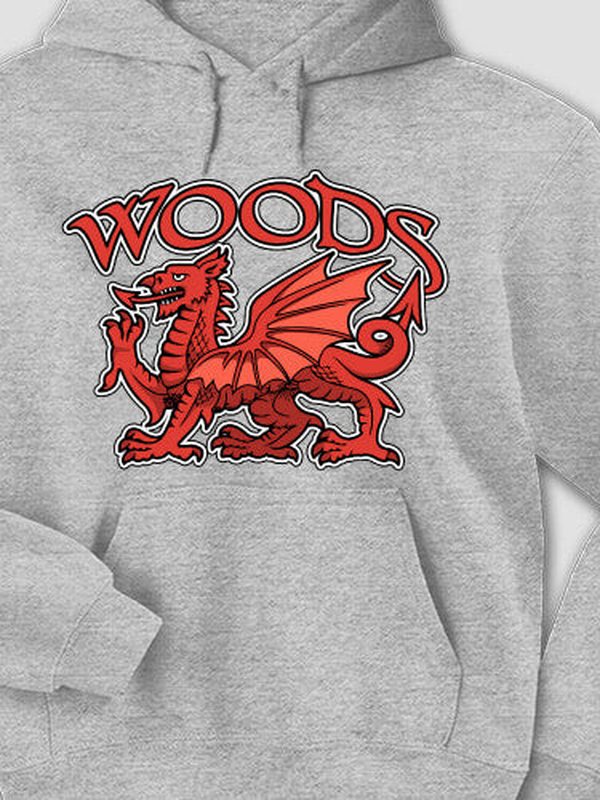 Welsh Dragon : Printed Hoodies product image 2
