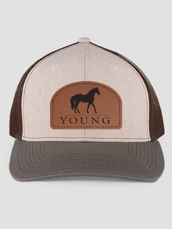 Horse : Structured Trucker Hats with Patch