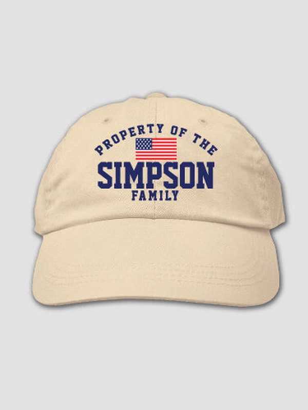 Property of Flag : Embroidered Baseball Hats