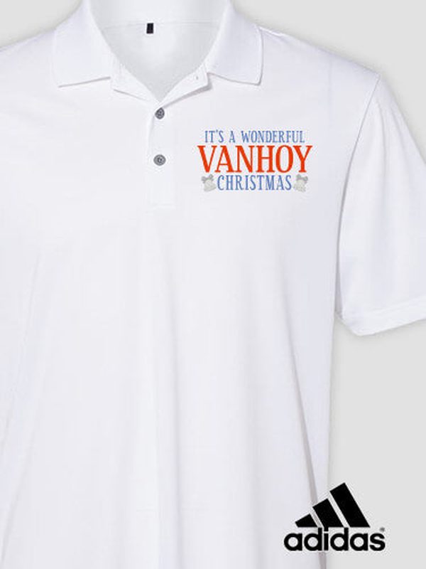 It's A Wonderful Christmas : Embroidered Adidas® Polo Shirts product image 2