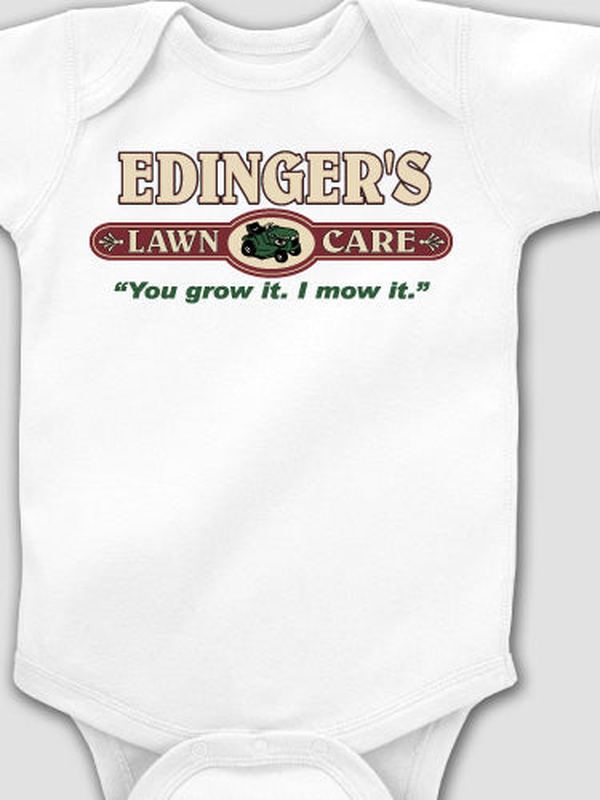Lawn Care : Printed Baby Bodysuits