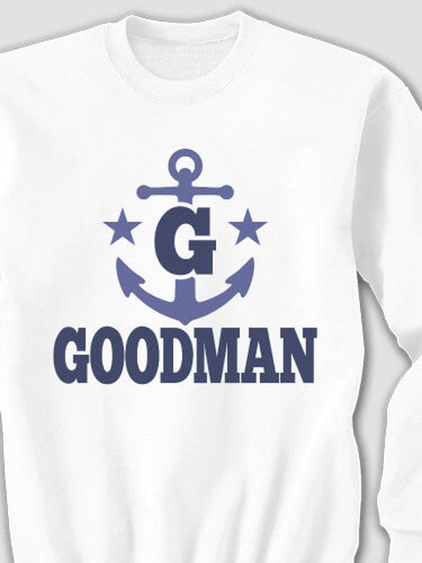 Nautical Monogram : Printed Sweatshirts product image 4