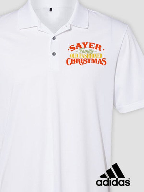 Old Fashioned Christmas : Embroidered Adidas® Polo Shirts product image 2