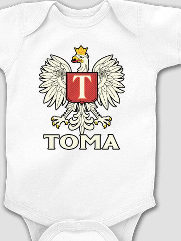 Polish Monogram : Printed Baby Bodysuits product image 3