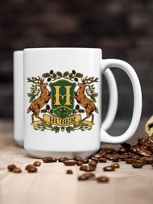 Stag Coat Of Arms : Ceramic Coffee Mugs