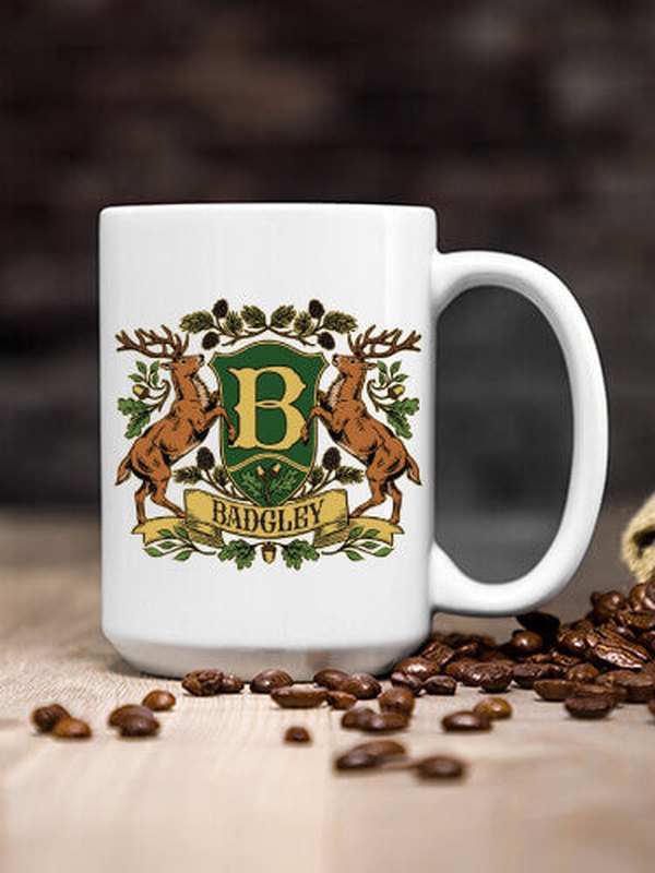 Stag Coat Of Arms : Ceramic Coffee Mugs
